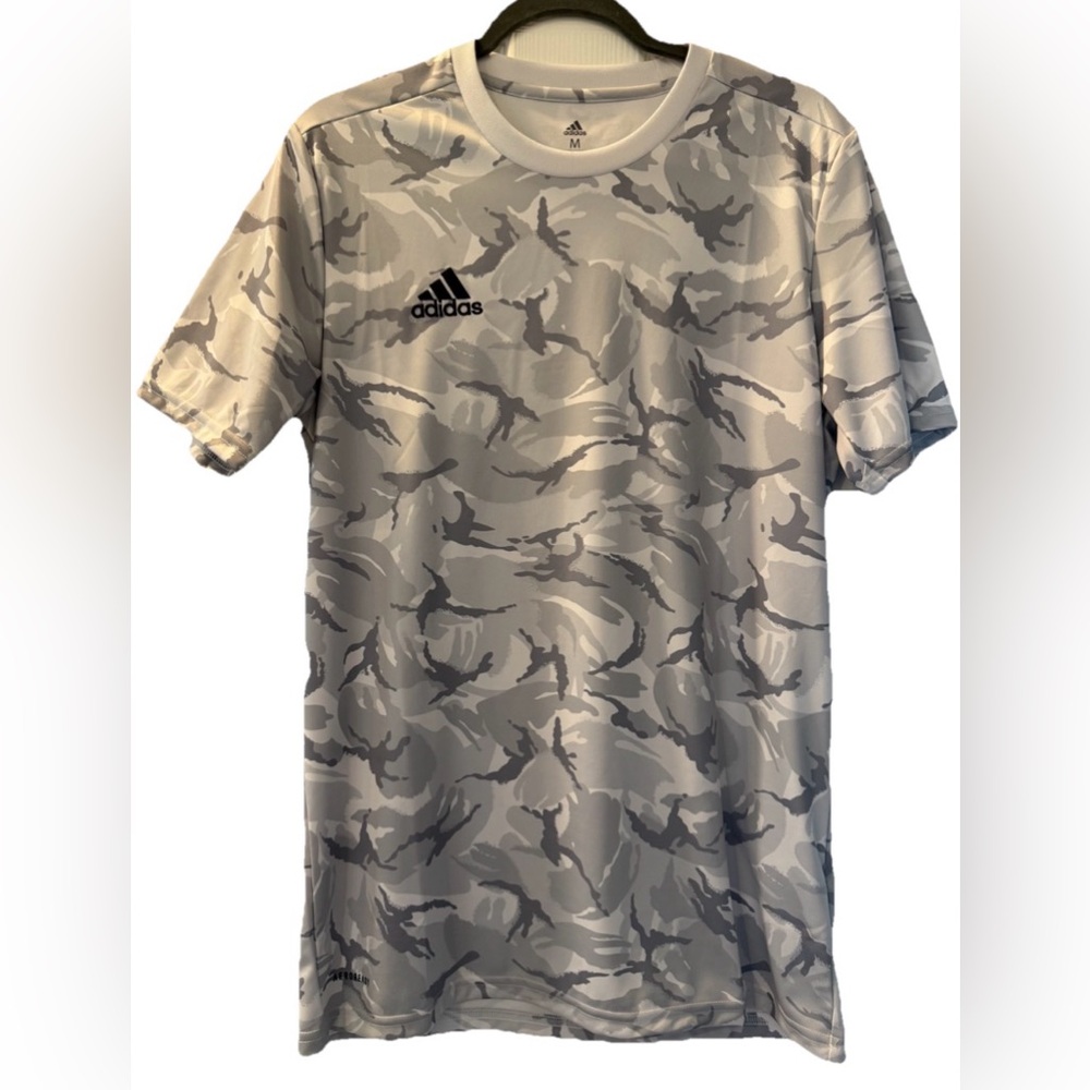 Adidas Mens Size Medium  MLS Camo Jersey Gray White GQ1043‎